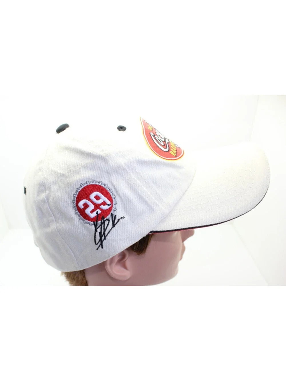 Vintage 2003 Coca Cola NASCAR Kevin Harvick #29 Cream Hat Baseball Cap Unused
